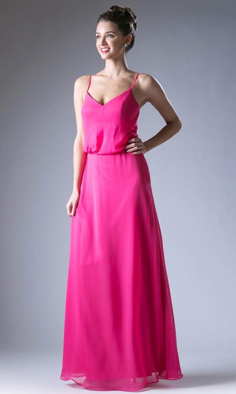 Image of Cinderella Divine CH530 - Sleeveless Blouson Column Dress