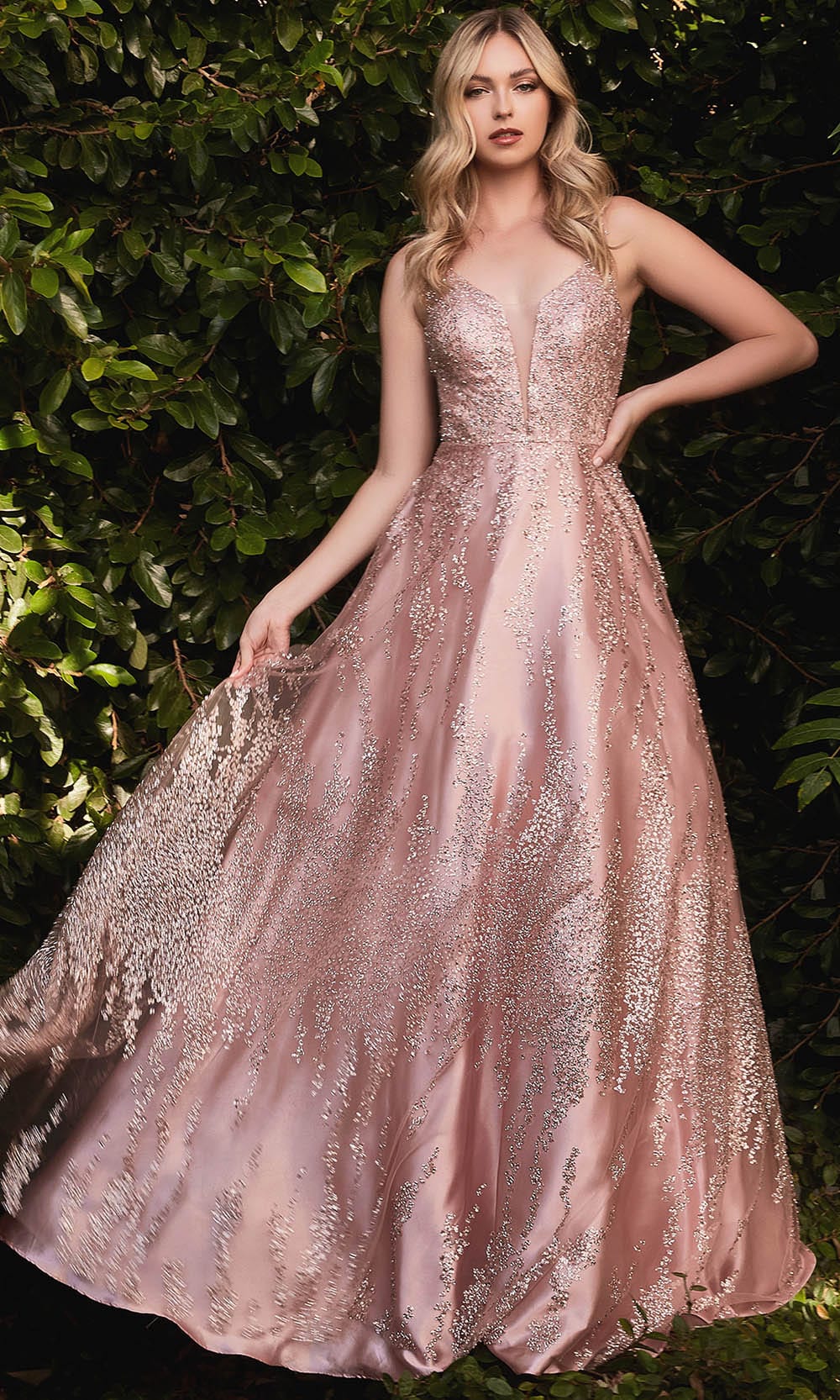 Image of Cinderella Divine J819 - Winter Florals Ball gown