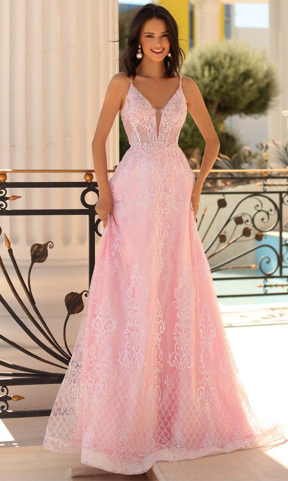 Image of Clarisse 810465 - Sleeveless A-Line Prom Dress