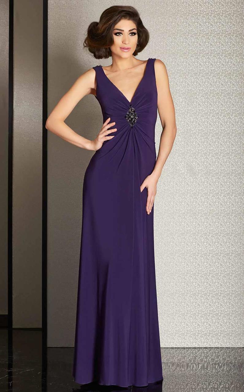 Image of Clarisse - M6252 Classic V-Neckline Evening Gown