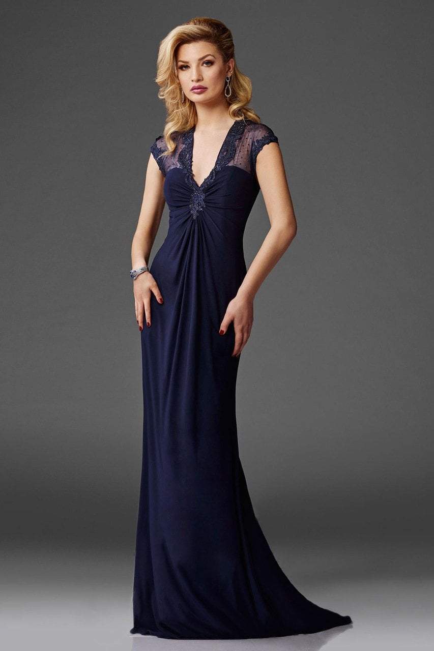 Image of Clarisse - M6412 Embellished V Neck Evening Gown