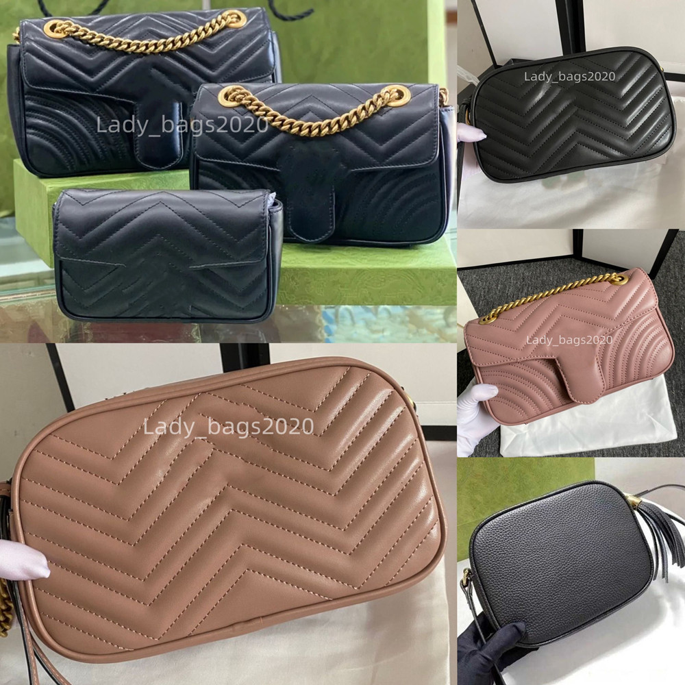 Image of Classic Love heart V Wave Pattern Bags Designer Soho Bags Tassel Camera Handbag Shoulder Bag Chain Women Handbags Crossbody Purse Messenger