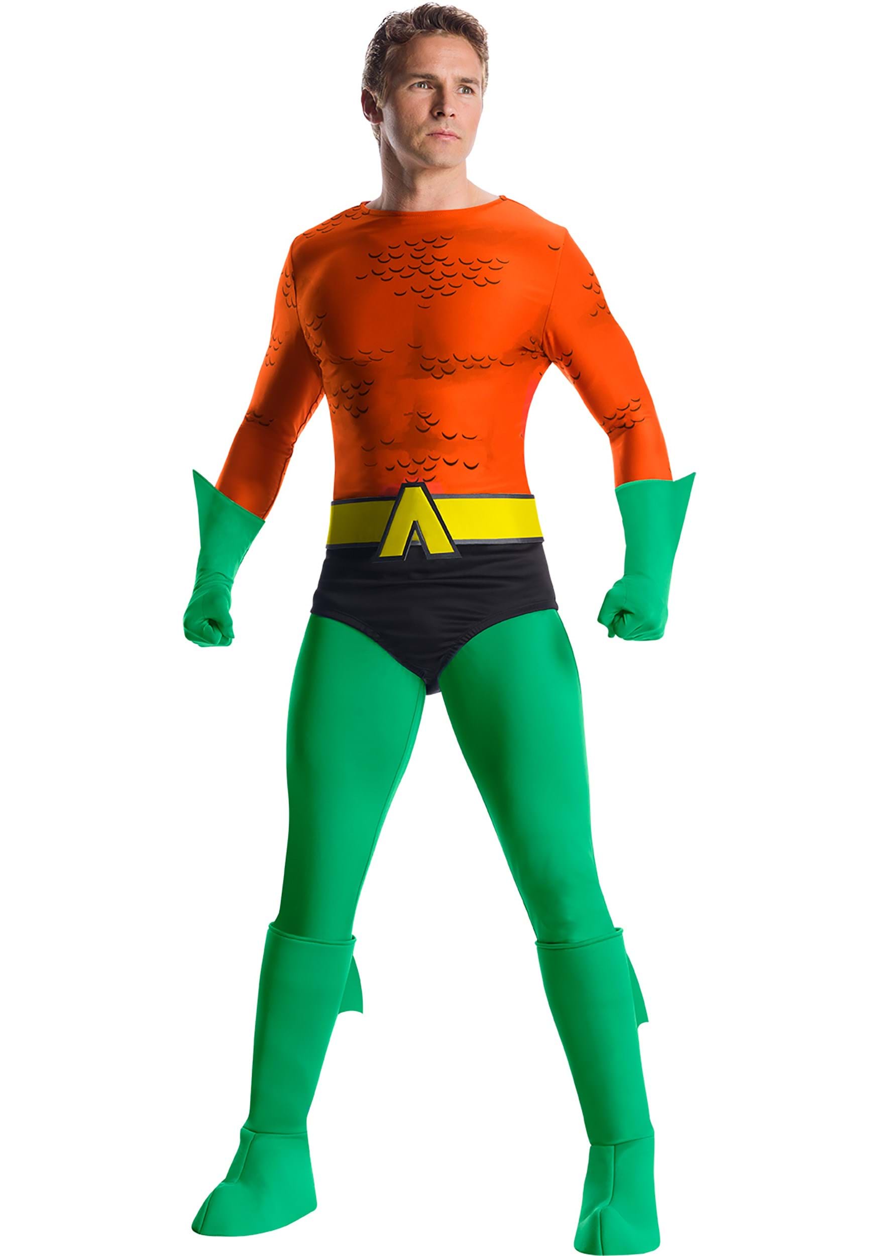 Image of Classic Premium Aquaman Men's Costume | Superhero Costumes ID CH03588-L