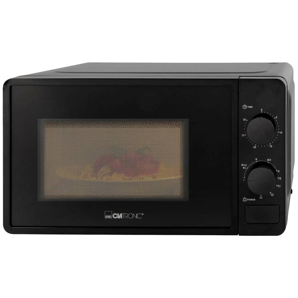 Image of Clatronic MWG 792 Microwave Black 700 W Grill function Timer fuction