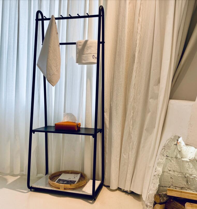 Image of Clothing racks Creative iron art corner coat hanger Bedroom Furniture landing simple modern rack