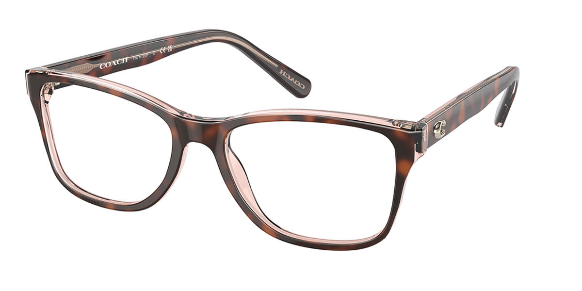 Image of Coach HC6129F Formato Asiático 5727 Óculos de Grau Tortoiseshell Feminino BRLPT