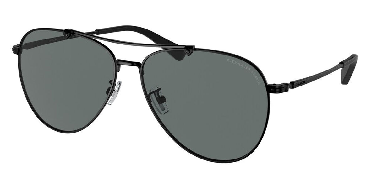 Image of Coach HC7136 C8005 Polarized 939381 Óculos de Sol Pretos Masculino BRLPT