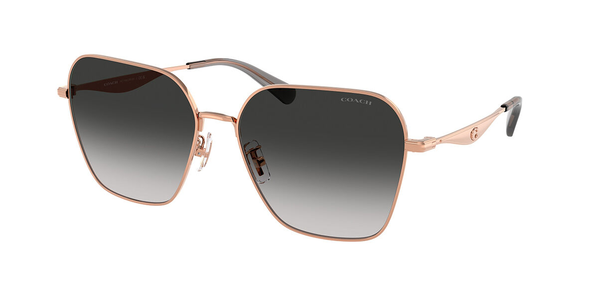 Image of Coach HC7168 CW189 93313C 58 Lunettes De Soleil Femme Dorées FR