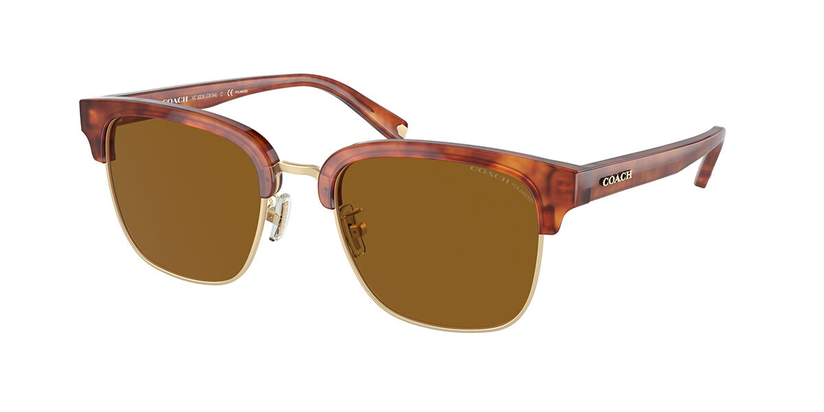 Image of Coach HC8326 C6194 Polarized 577483 Óculos de Sol Dourados Masculino PRT