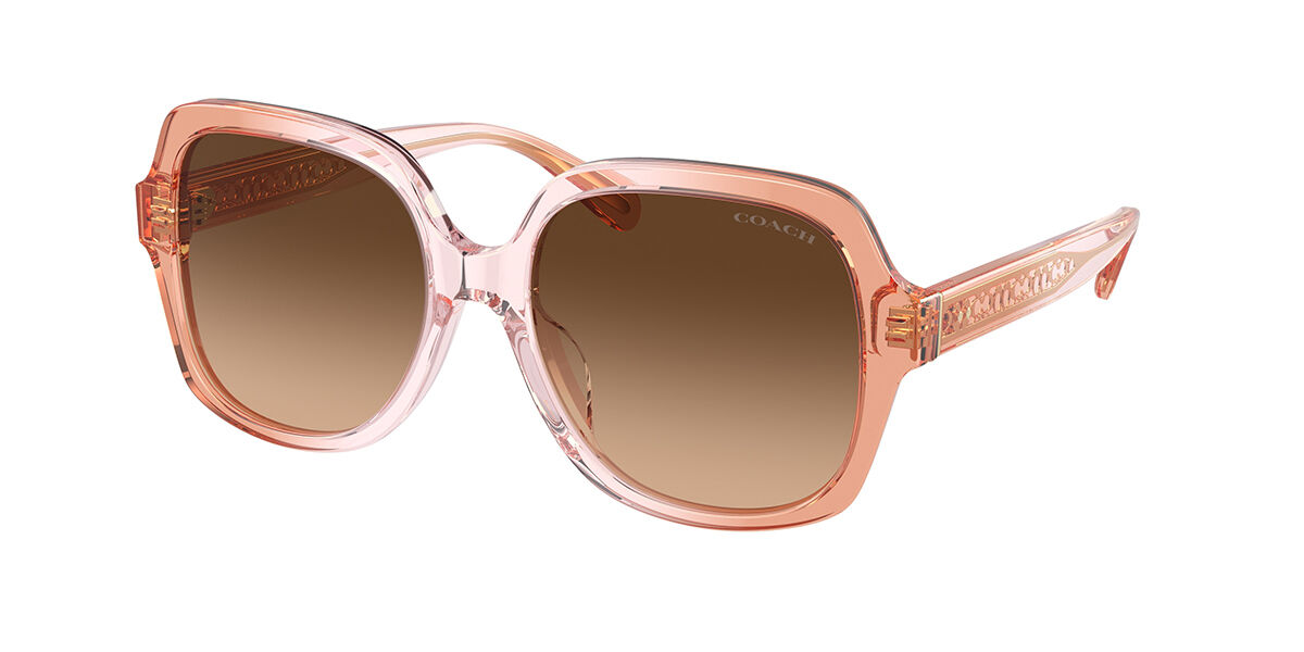 Image of Coach HC8395U CR614 581274 54 Lunettes De Soleil Femme Roses FR