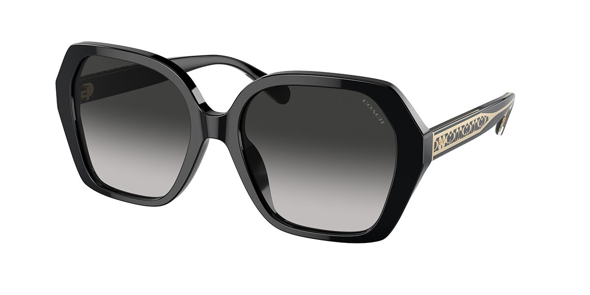 Image of Coach HC8404U CR615 50023C 56 Lunettes De Soleil Femme Noires FR