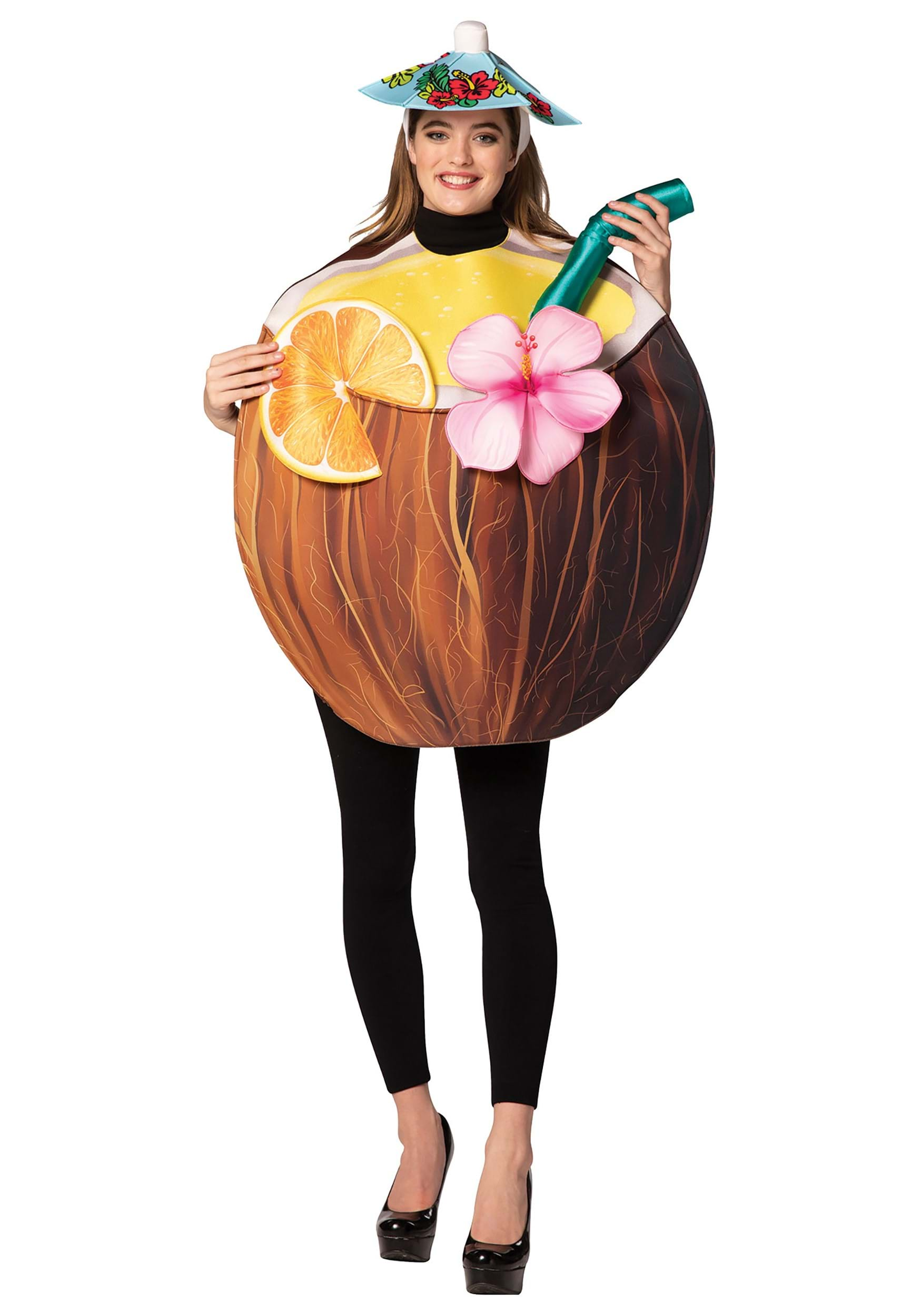 Image of Coconut Cocktail Drink Adult Costume ID RA1814-ST