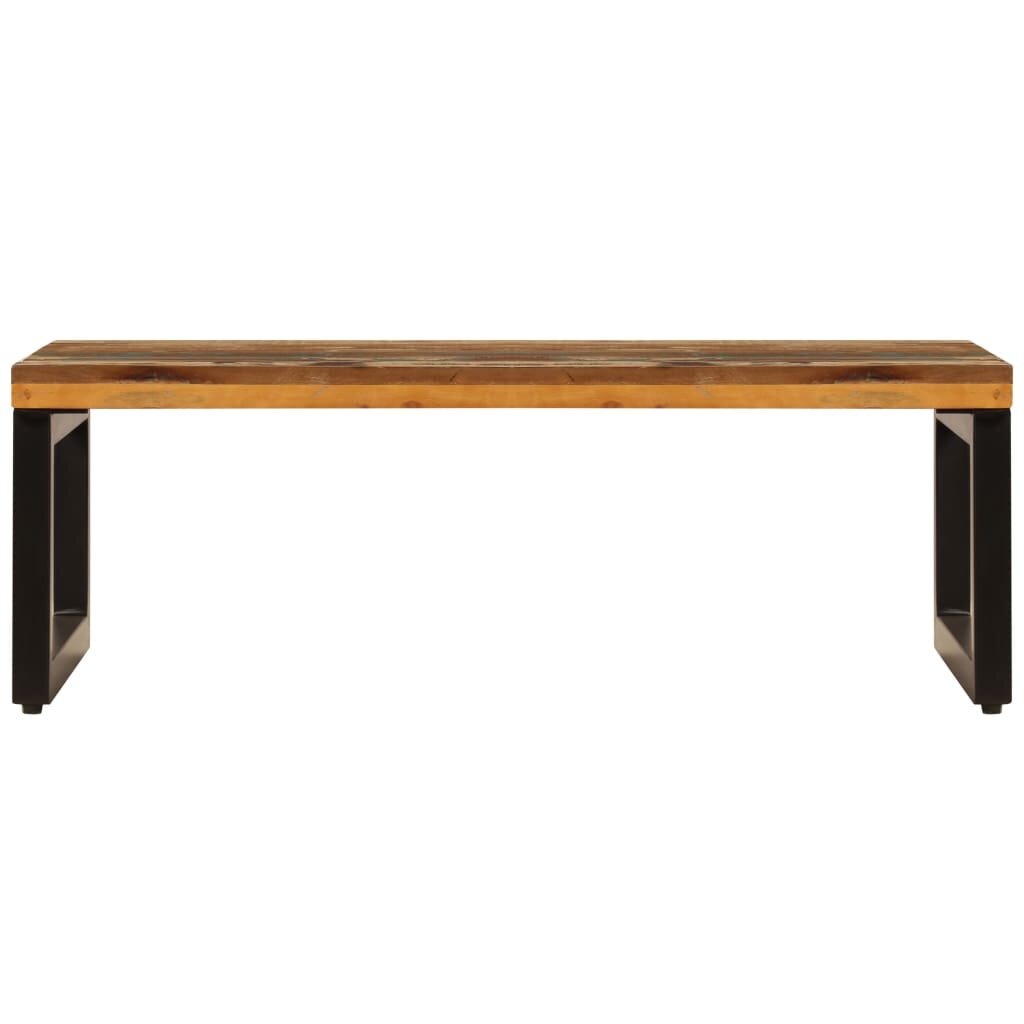 Image of Coffee Table 394"x197"x138" Solid Reclaimed Wood and Steel