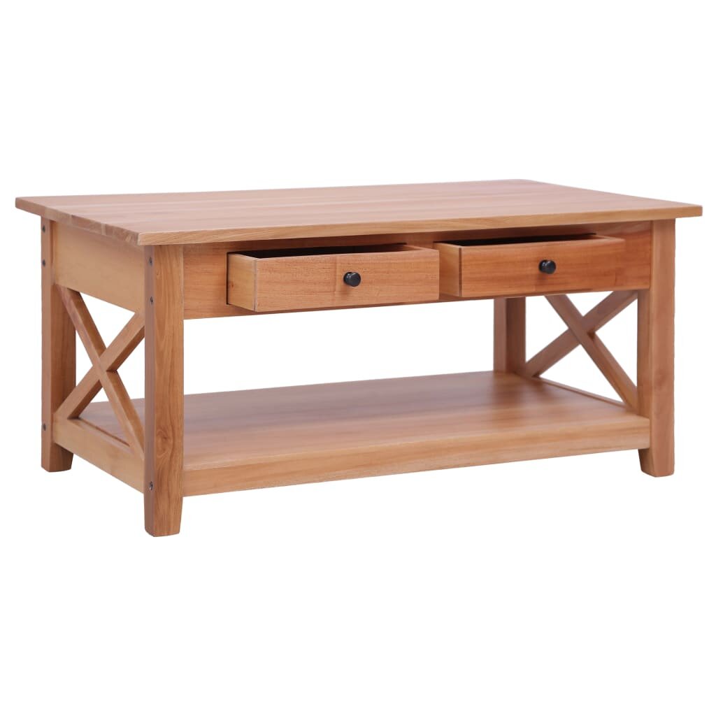 Image of Coffee Table 394"x217"x181" Solid Mahogany Wood