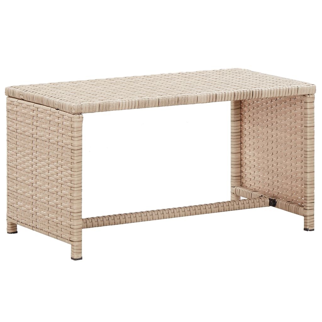 Image of Coffee Table Beige 276"x157"x15" Poly Rattan