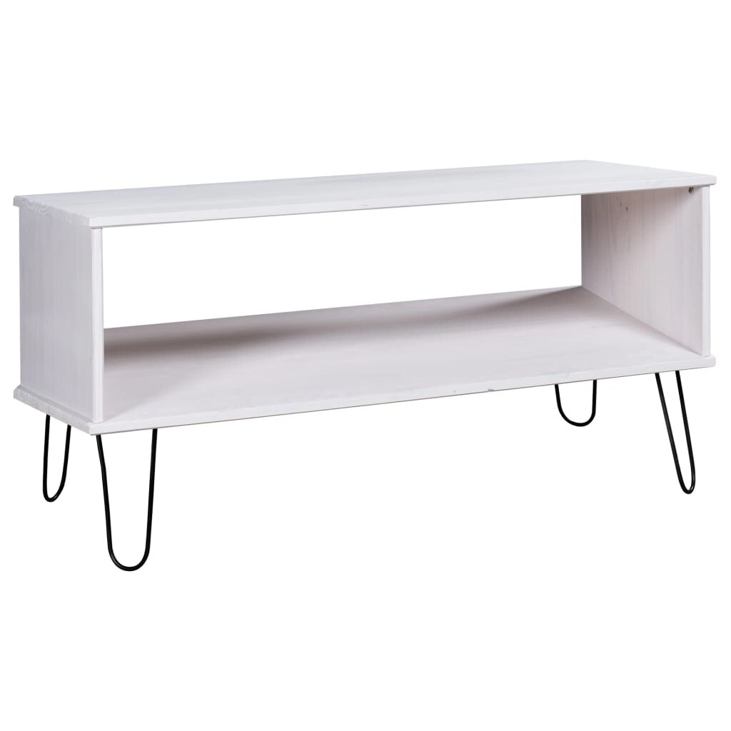 Image of Coffee Table "New York Range" White Solid Pine Wood