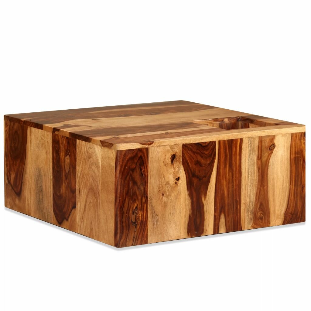 Image of Coffee Table Solid Sheesham Wood 276"x276"x118"
