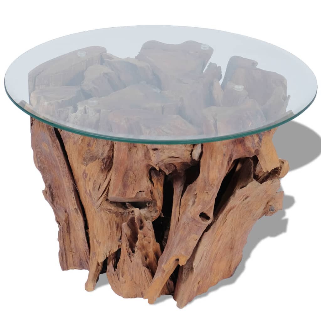 Image of Coffee Table Solid Teak Driftwood 236"