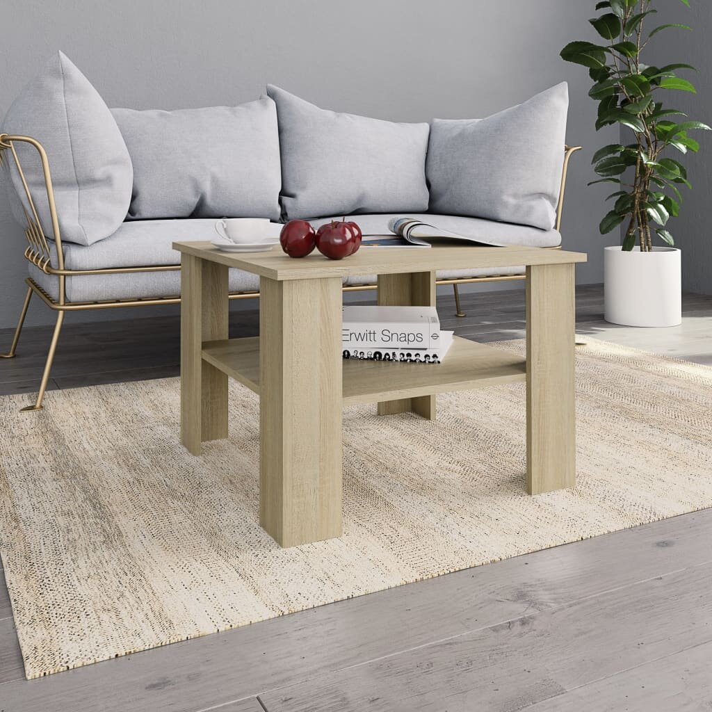 Image of Coffee Table Sonoma Oak 236"x236"x165" Chipboard