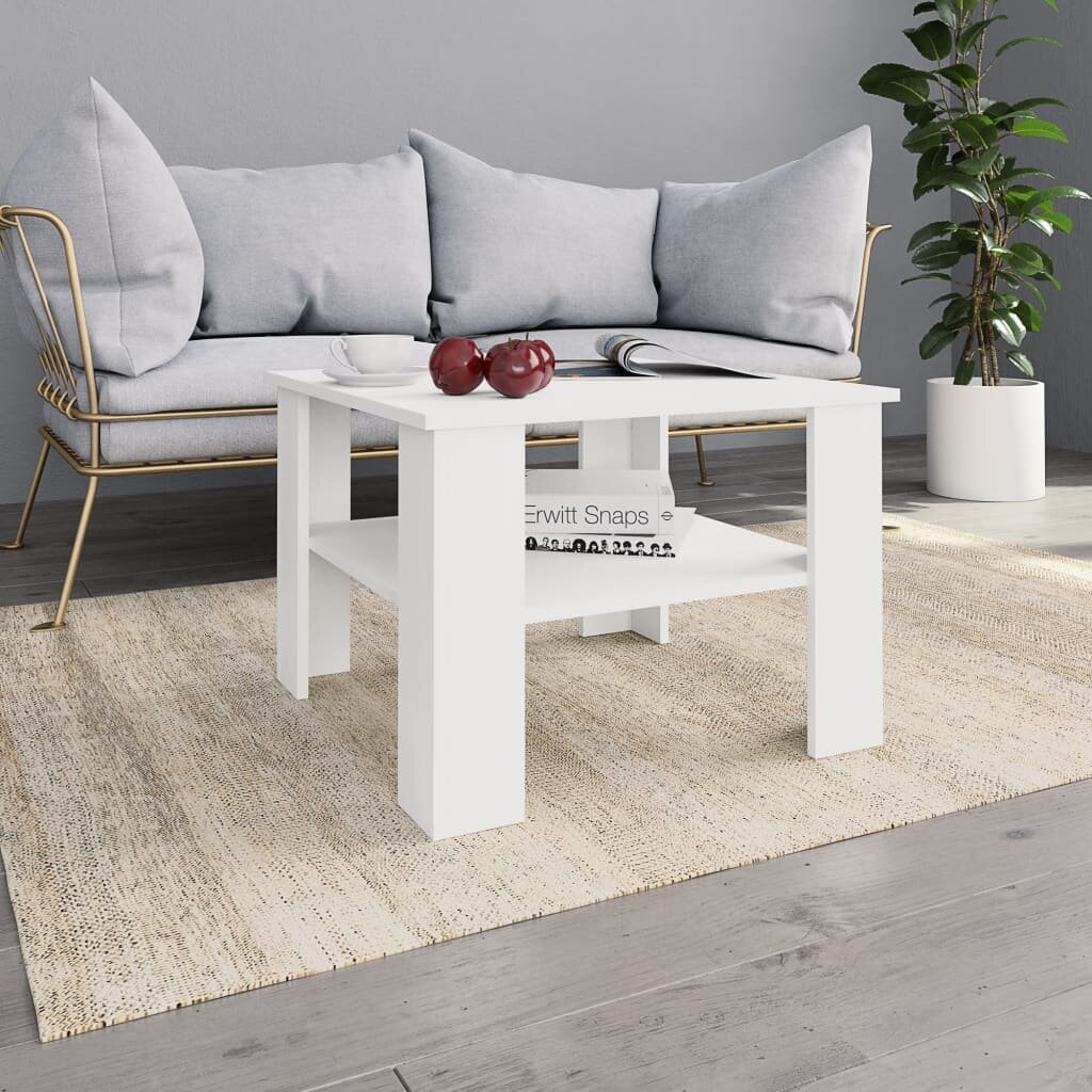 Image of Coffee Table White 236"x236"x165" Chipboard