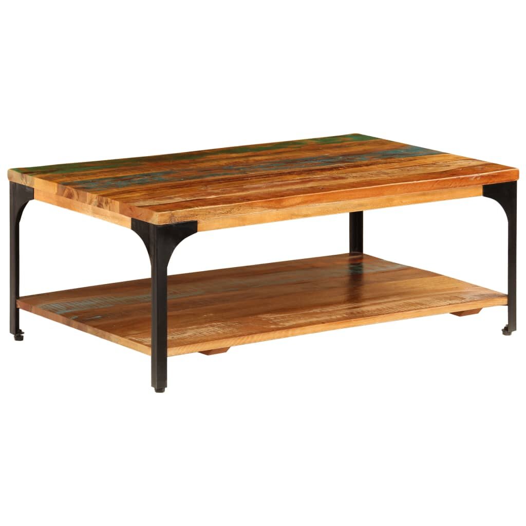 Image of Coffee Table with Shelf 394"x236"x138" Solid Reclaimed Wood