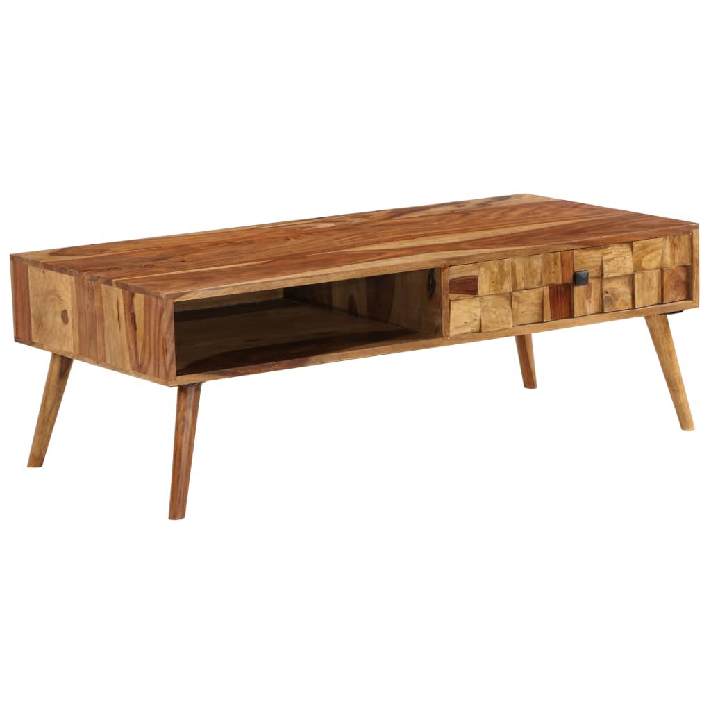 Image of Coffee table 110x50x37 cm sheesham wood with honey finish