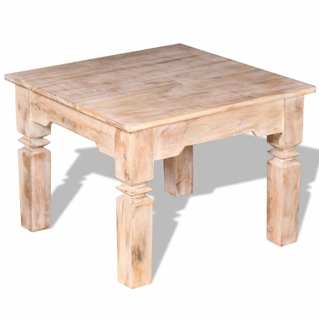 Image of Coffee table 60x60x45 cm solid acacia wood