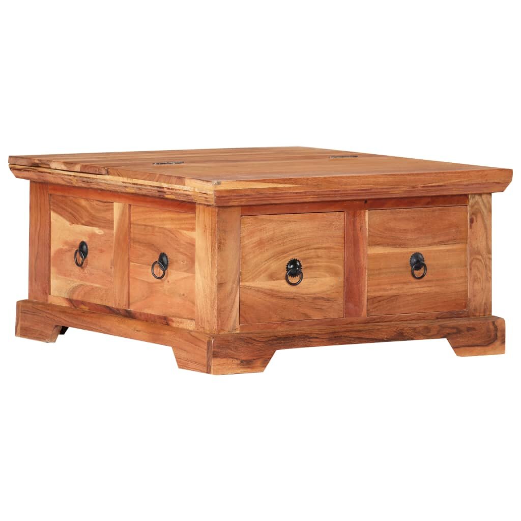 Image of Coffee table 66x75x35 cm solid acacia wood