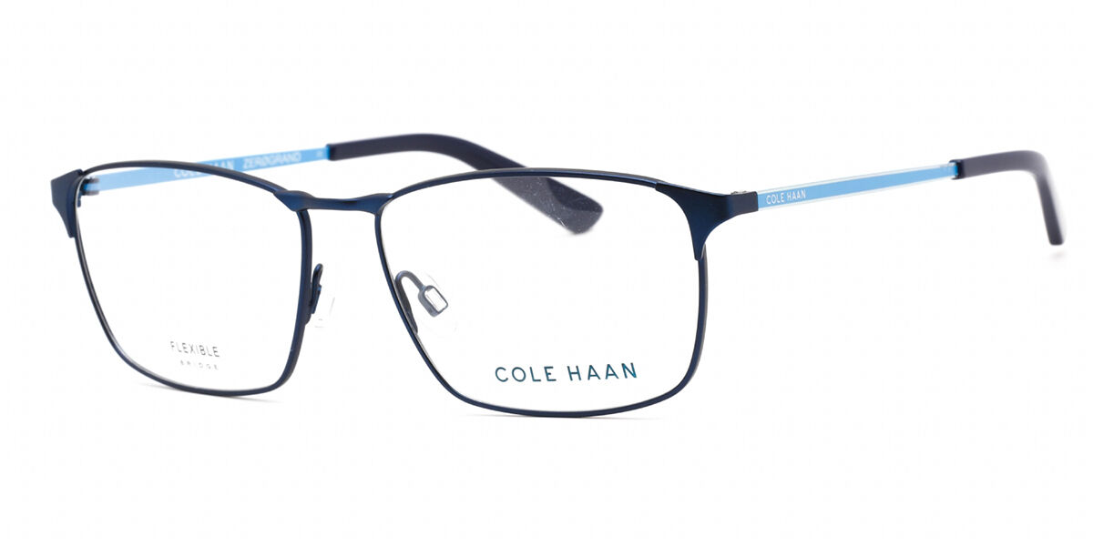 Image of Cole Haan CH4046 414 55 Lunettes De Vue Homme Bleues (Seulement Monture) FR