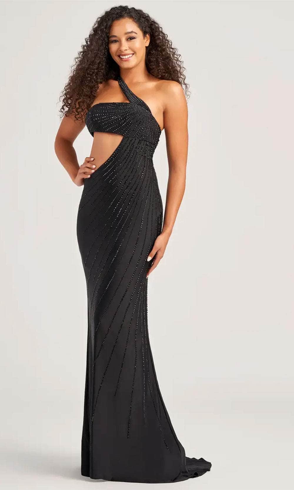 Image of Colette By Daphne CL5139 - Beaded Cutout Prom Dress