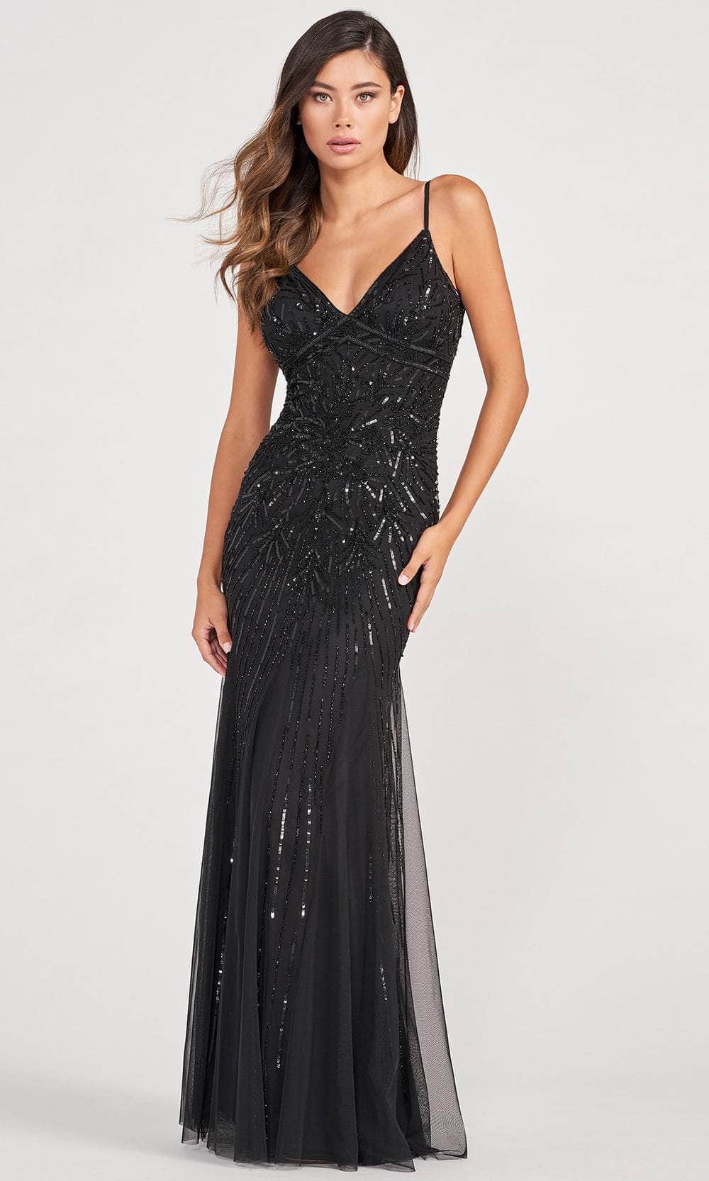 Image of Colette for Mon Cheri CL2087 - Bare Back Sequined Evening Gown