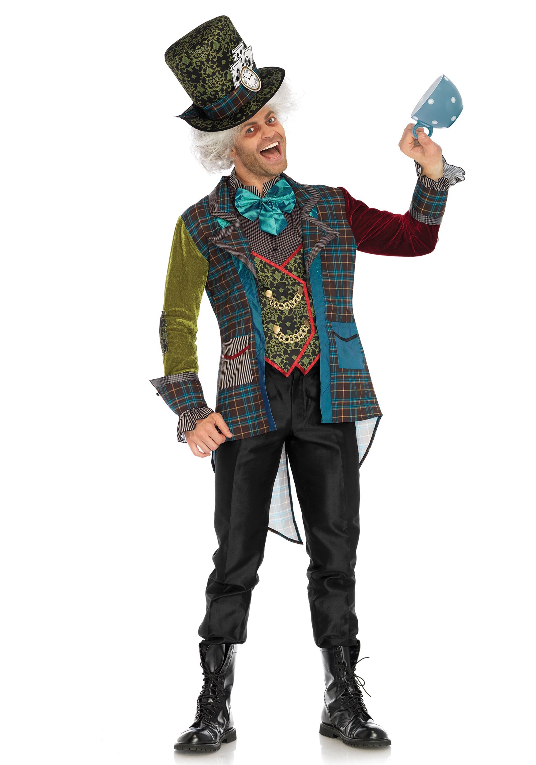 Image of Colorful Mad Hatter Costume for Men ID LE86691-L