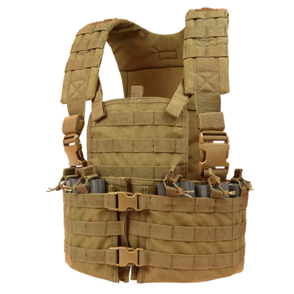 Image of Condor Modular Chest Rig/Hydration Carrier Coyote ID 022886261047