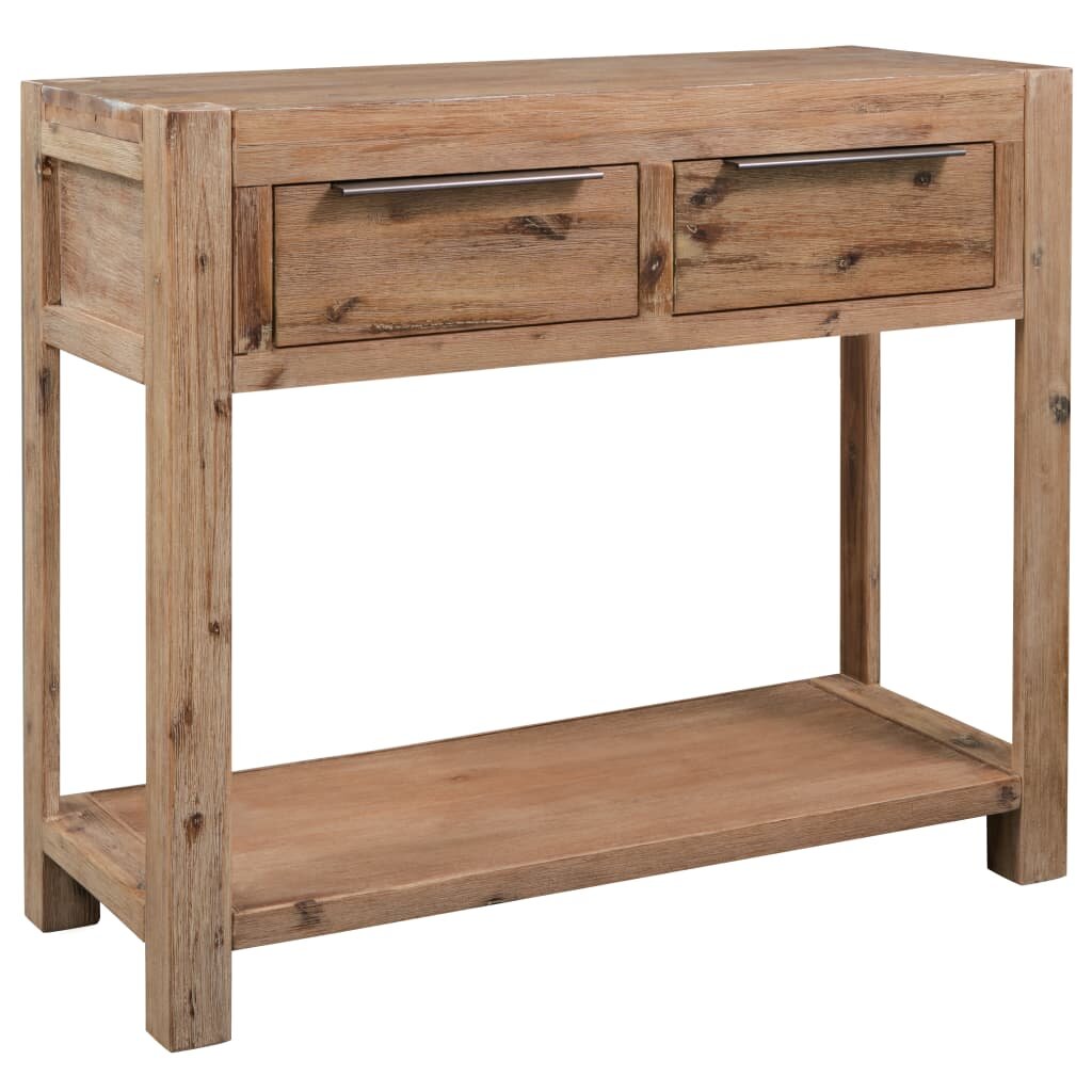 Image of Console Table 323"x13"x287" Solid Acacia Wood