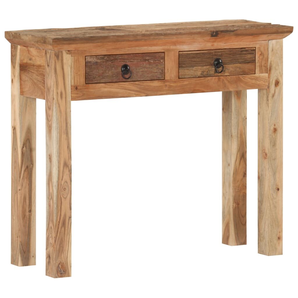 Image of Console Table 356"x118"x295" Solid Acacia Wood and Reclaimed Wood