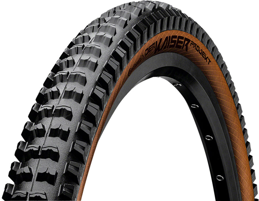 Image of Continental Der Kaiser Projekt Tire - 275 x 240 Clincher Folding Black/Amber ProTection Apex