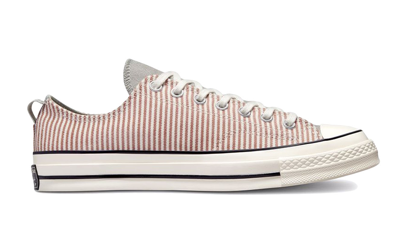 Image of Converse Chuck 70 Hickory Stripe Low Top Mineral Clay DE