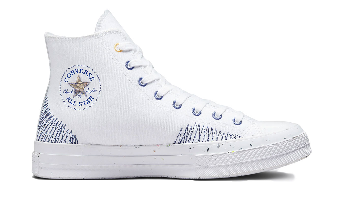 Image of Converse Chuck 70 Stitched White Indigo FR