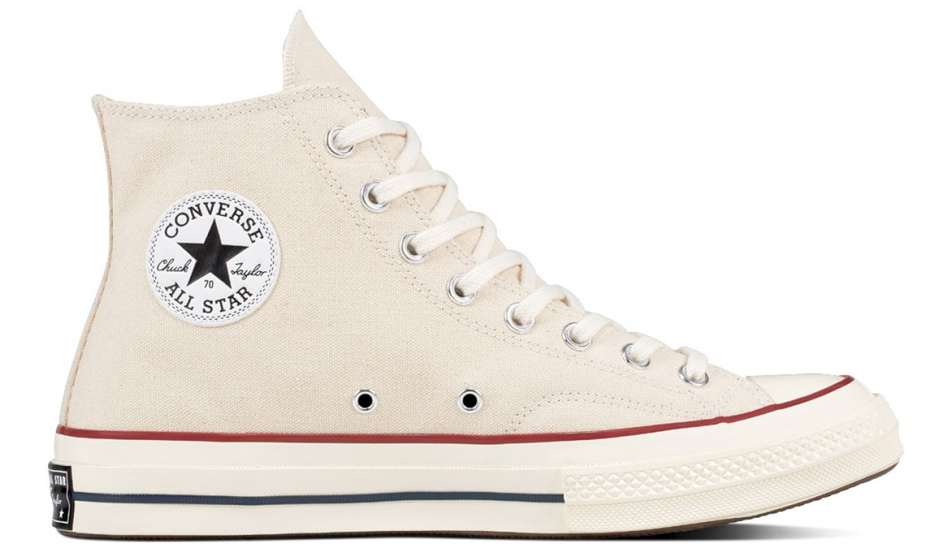 Image of Converse Chuck Taylor All Star 70s Hi Top Parchment/Garnet/Egret DE