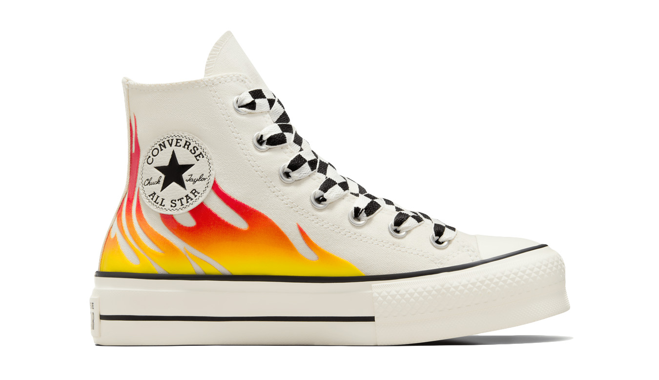 Image of Converse Chuck Taylor All Star Lift Platform Flames ESP