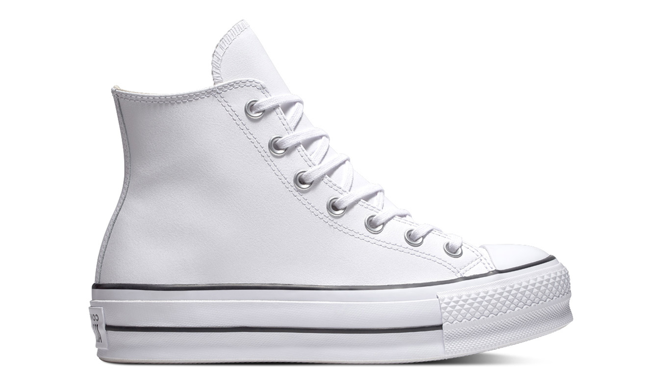 Image of Converse Chuck Taylor All Star Platform Leather High-Top CZ