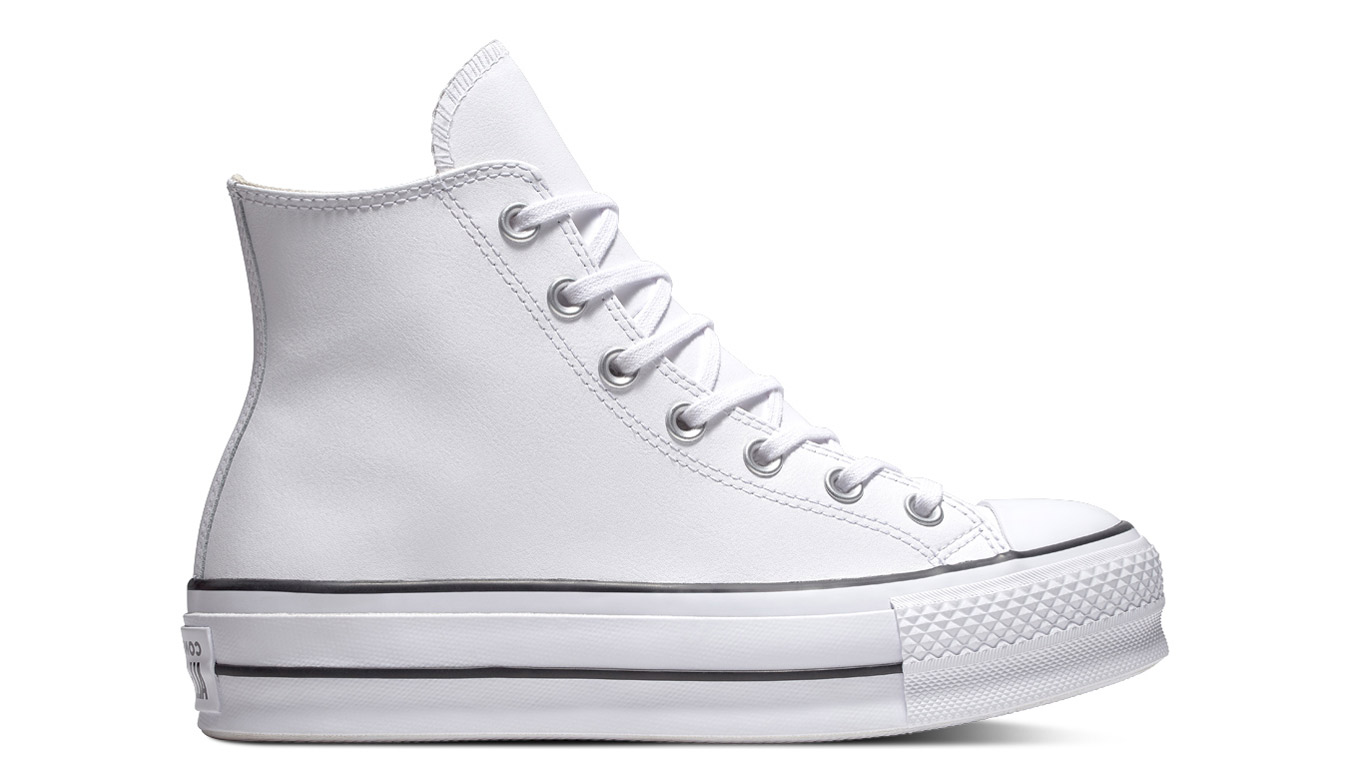 Image of Converse Chuck Taylor All Star Platform Leather High-Top HU