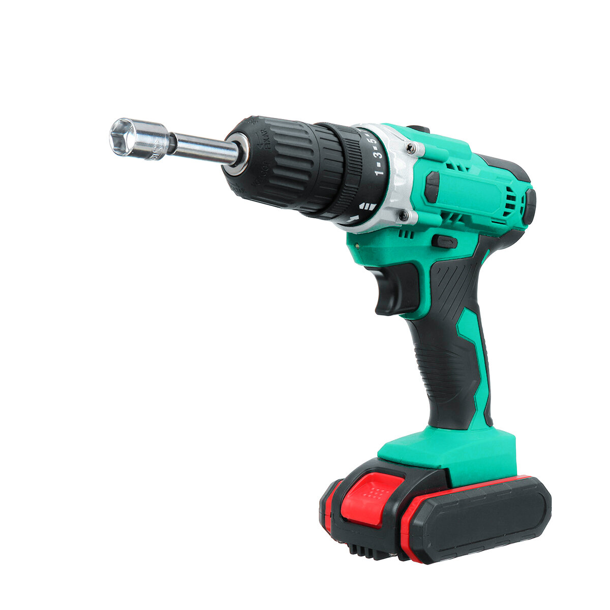 Image of Cordless Electric Drill Rechargeable Drill Screwdriver Power Tool LED W/ 1/2pcs Battery