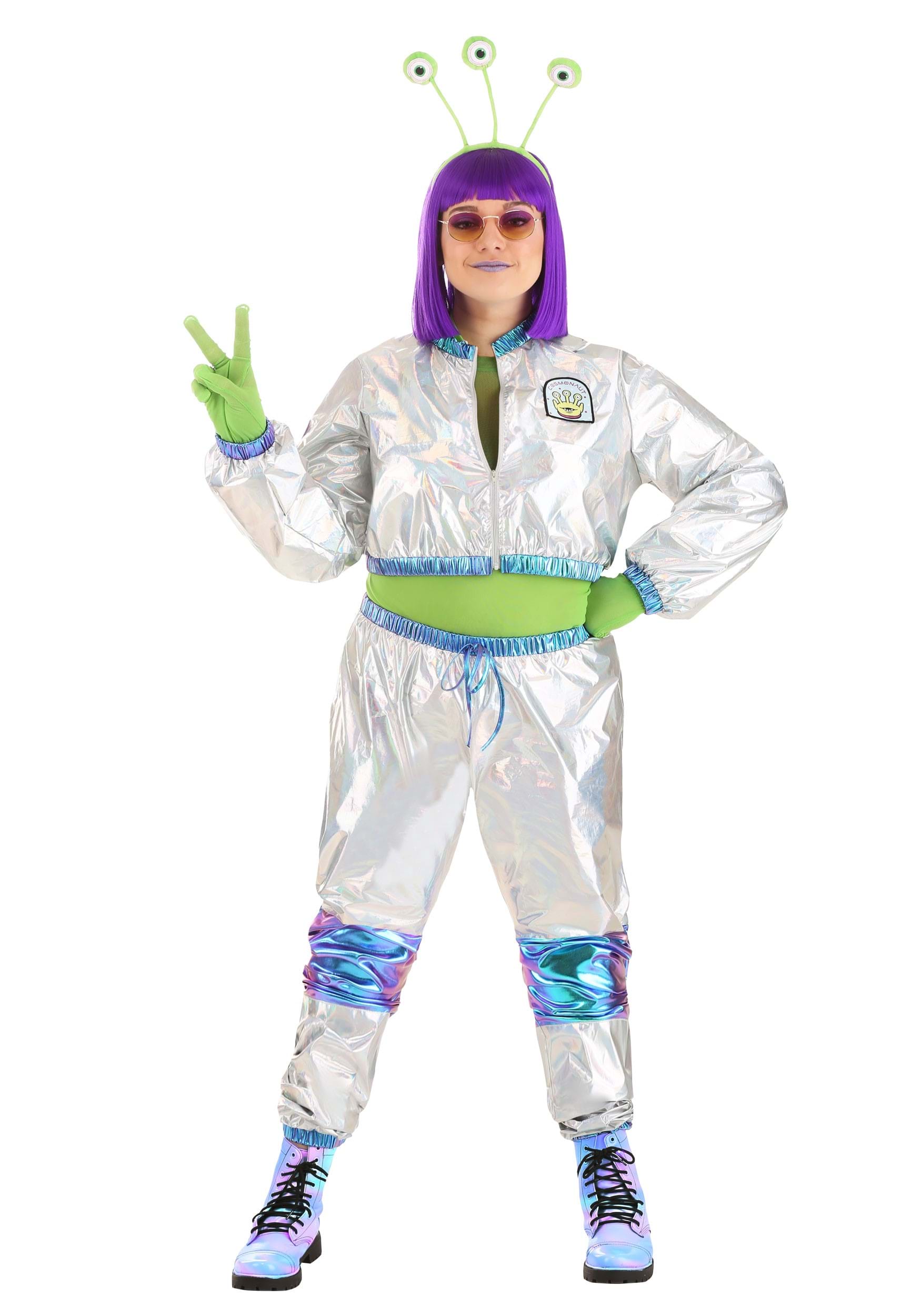 Image of Cosmonaut Alien Plus Size Women's Costume ID FUN1796PL-1X