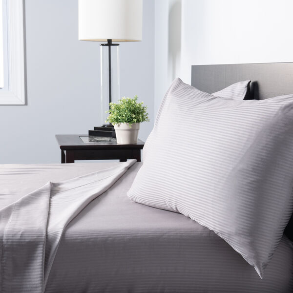 Image of Cotton Sateen Grey Sheet Set King | Pacific Coast Feather
