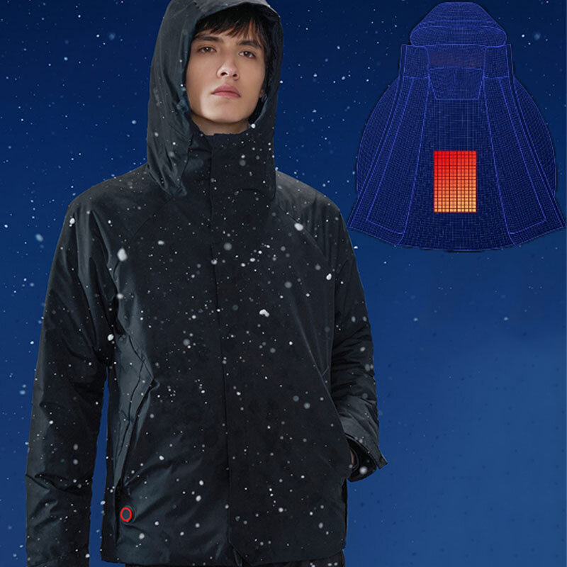 Image of Cotton Smith Y-Warm Intelligent Heating Jacket Waterproof Breathable Warm Winter Men's Heating Jacket