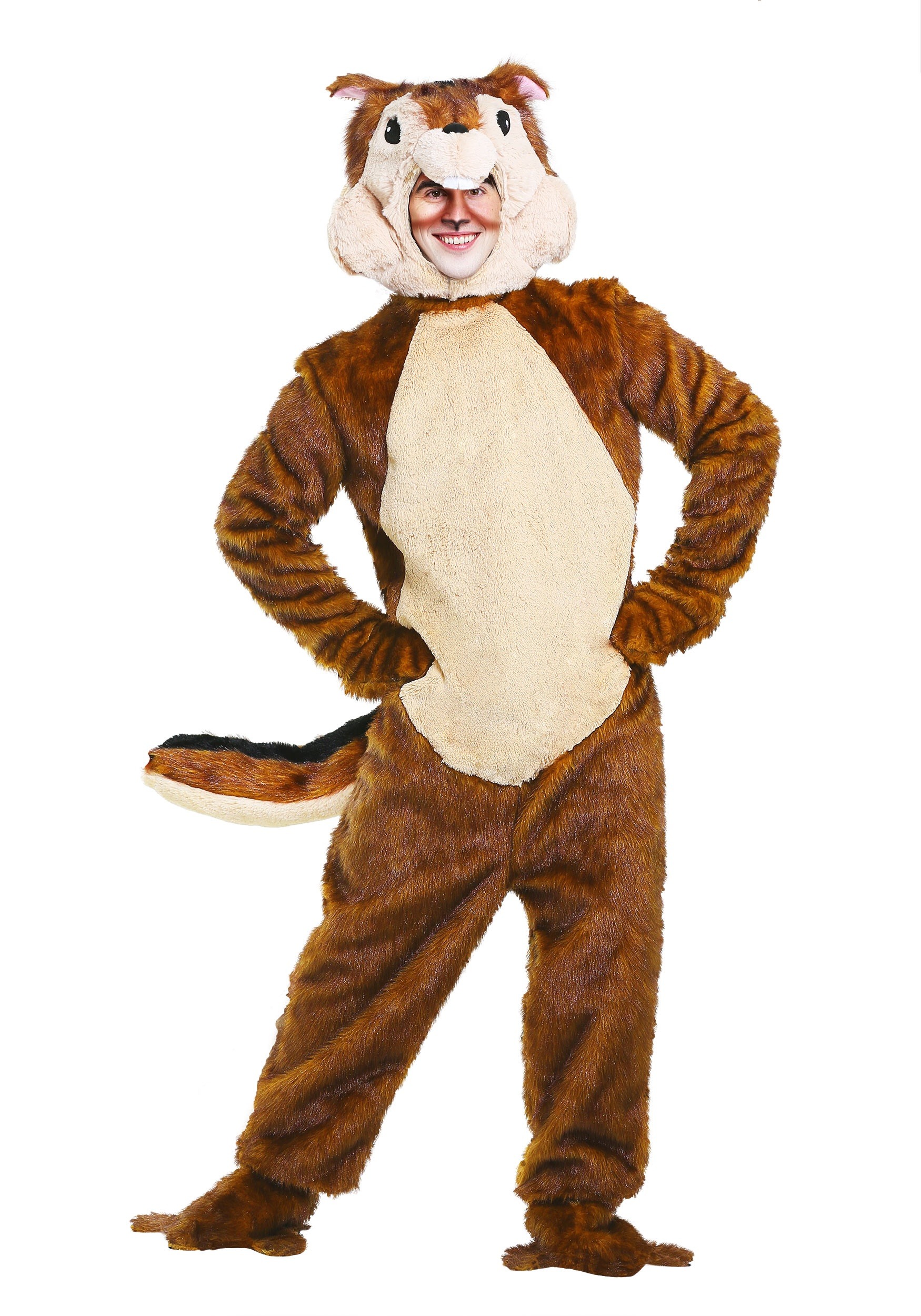 Image of Cozy Chipmunk Adult Costume | Adult Animal Costumes ID FUN3628AD-XL