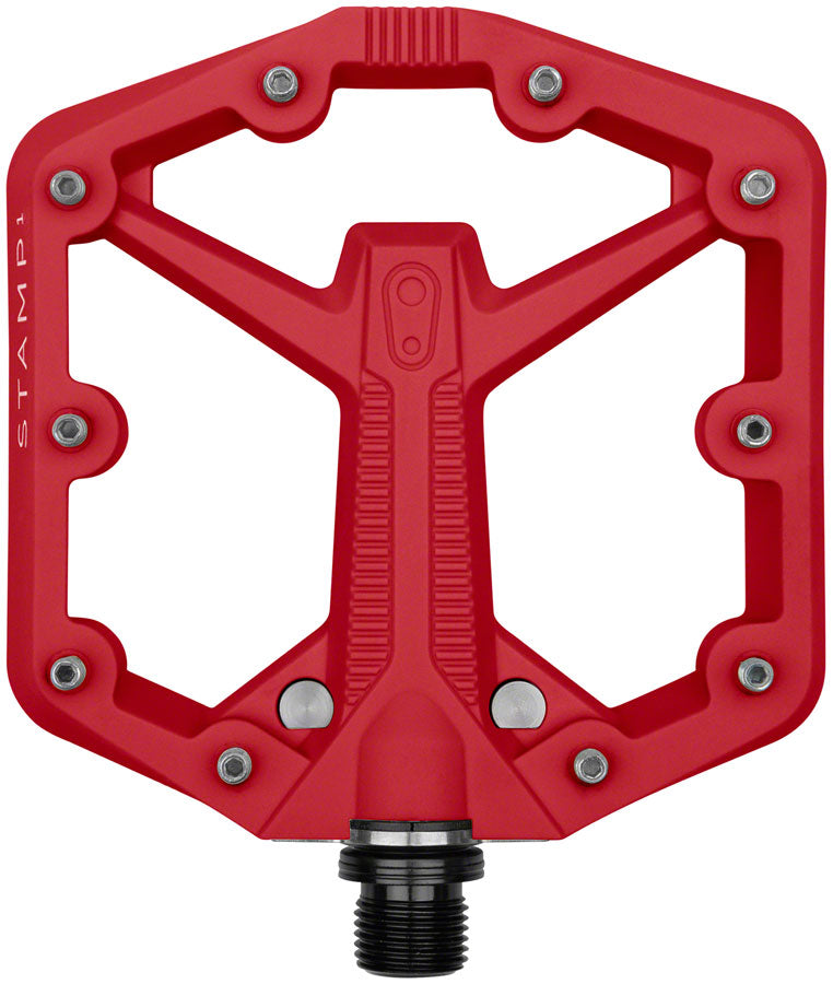 Image of Crank Brothers Stamp 1 Gen 2 Pedals - Platform Composite 9/16" Red Small