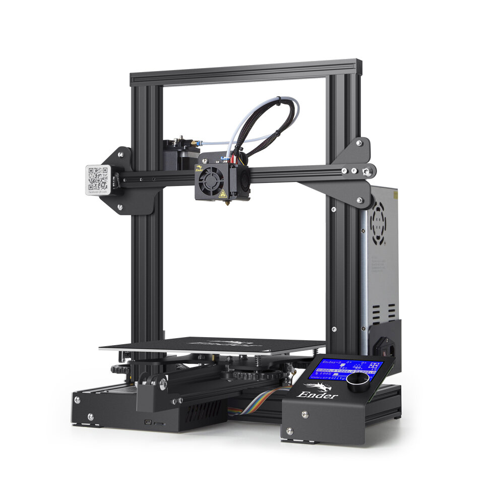 Image of Creality 3D® Ender-3 3D Printer 220x220x250mm Printing Size With Power Resume Function/V-Slot with POM Wheel/175mm 04m