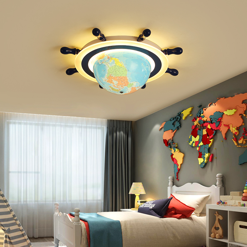 Image of Creative Children&#039s Lights Bedroom Room Lighting Simple Modern led Ceiling Light Kindergarten Elysium Cartoon Ceiling Lamps